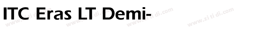 ITC Eras LT Demi字体转换